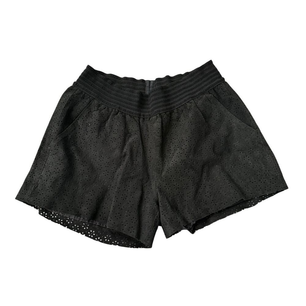 Winter Kate Shorts Women's XS 100% Goat Leather Black Kanya Laser Cut Festival - Picture 7 of 7